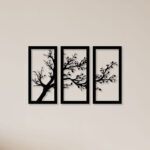 3 Piece Dried Tree Metal Wall Art2