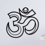 3D Om Metal Wall Art1