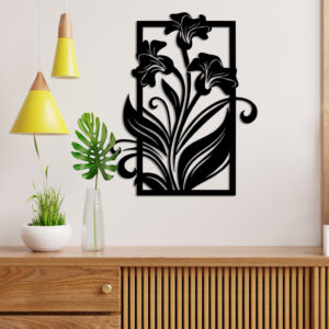 Amaryllis Flower Metal Wall Art5