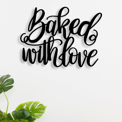 Baked With Love Metal Wall Art1