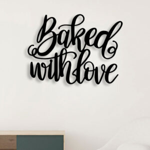 Baked With Love Metal Wall Art3