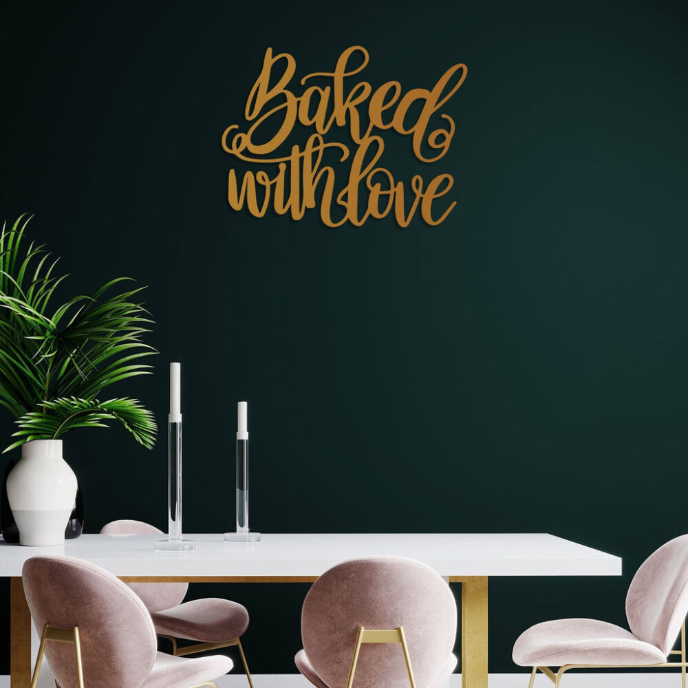 Baked With Love Metal Wall Art4