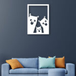 Bear Family Metal Wall Art5