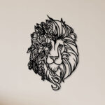 Beautiful Lion Face Metal Wall Art1