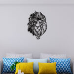 Beautiful Lion Face Metal Wall Art4