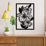 Black Dragon Flower Metal Wall Art5