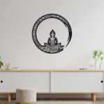 Buddha Worship Style Metal Wall Art4