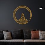 Buddha Worship Style Metal Wall Art5