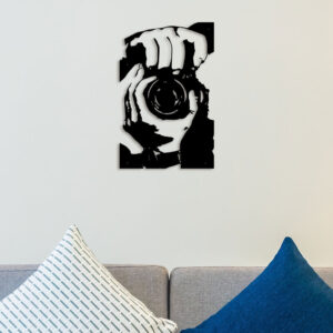 Camera Man Metal Wall Art3