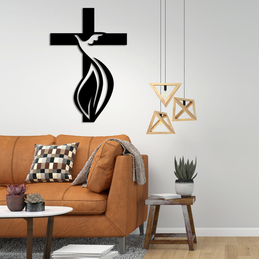 Christian Cross Metal Wall Art2