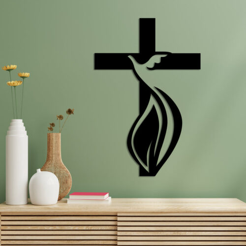 Christian Cross Metal Wall Art4