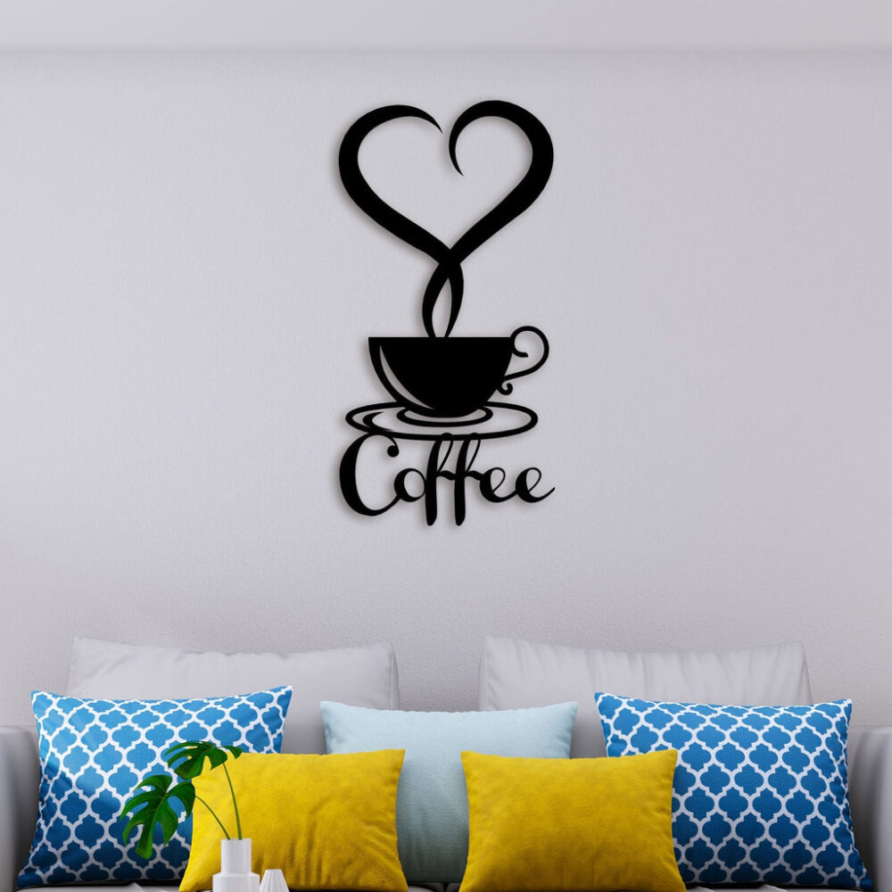 Coffee With Love Metal Wall Art2