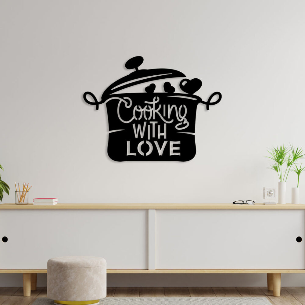 Cooking With Love Metal Wall Art4