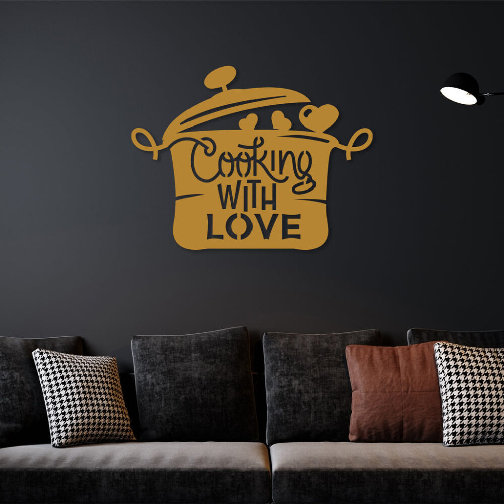 Cooking With Love Metal Wall Art5