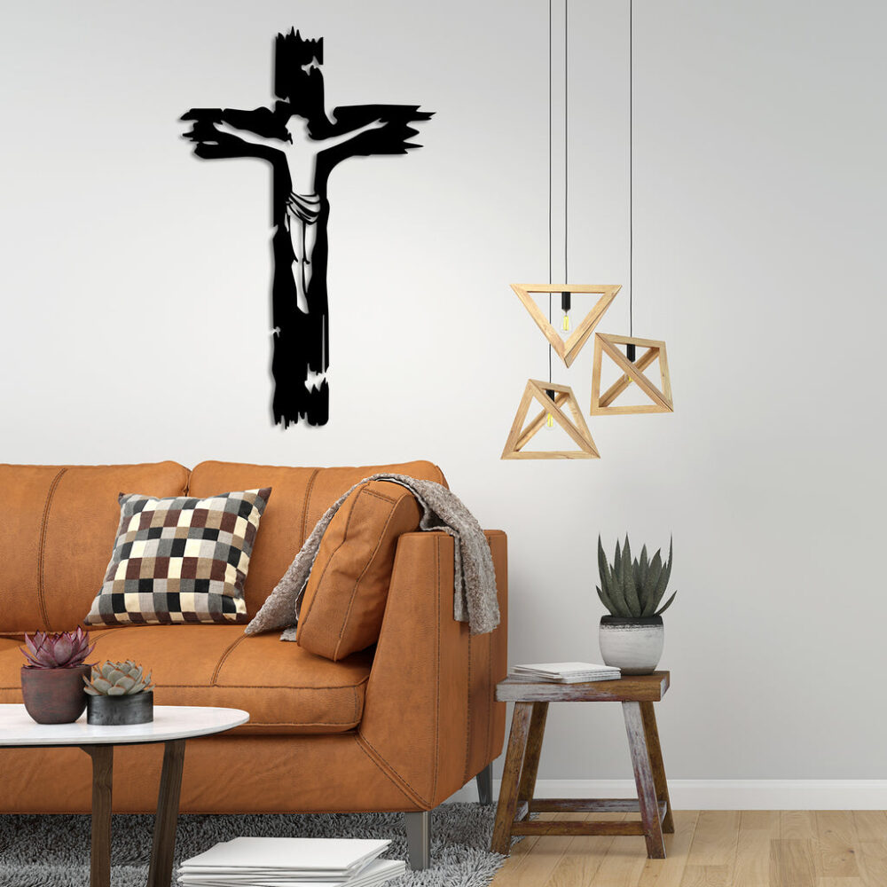 Crucifix Metal Wall Art1