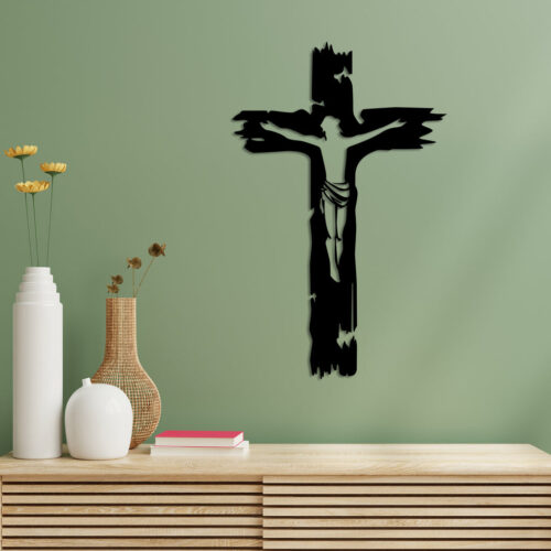 Crucifix Metal Wall Art3