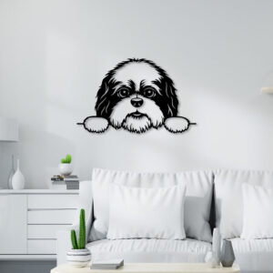 Cute Puppy Metal Wall Art