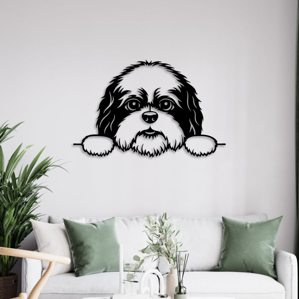 Cute Puppy Metal Wall Art1