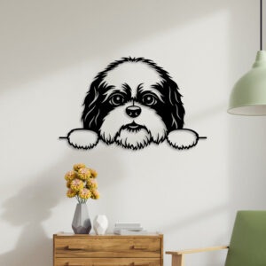 Cute Puppy Metal Wall Art3