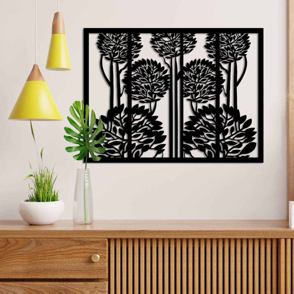 Dense Trees Metal Wall Art6
