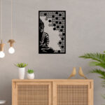 Elegant Buddha Worship Style Metal Wall Art3