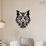 Elegant Cat Look Metal Wall Art