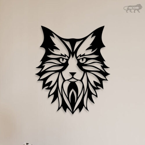 Elegant Cat Look Metal Wall Art1