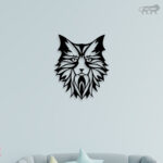 Elegant Cat Look Metal Wall Art2