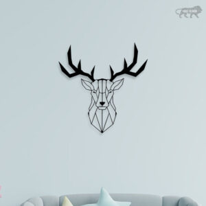 Elegant Deer Head Metal Wall Art3