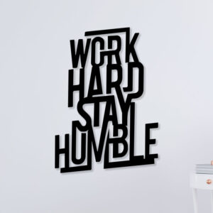 Elegant Work Hard Metal Wall Art2