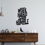 Elegant Work Hard Metal Wall Art5