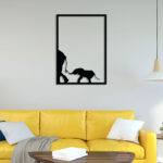 Elephant Family Metal Wall Art3