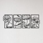 Flower Family Sets Metal Wall Art1