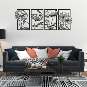 Flower Family Sets Metal Wall Art3