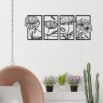 Flower Family Sets Metal Wall Art4