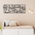 Flower Family Sets Metal Wall Art5