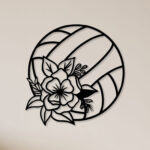 Flower On Ball Metal Wall Art1