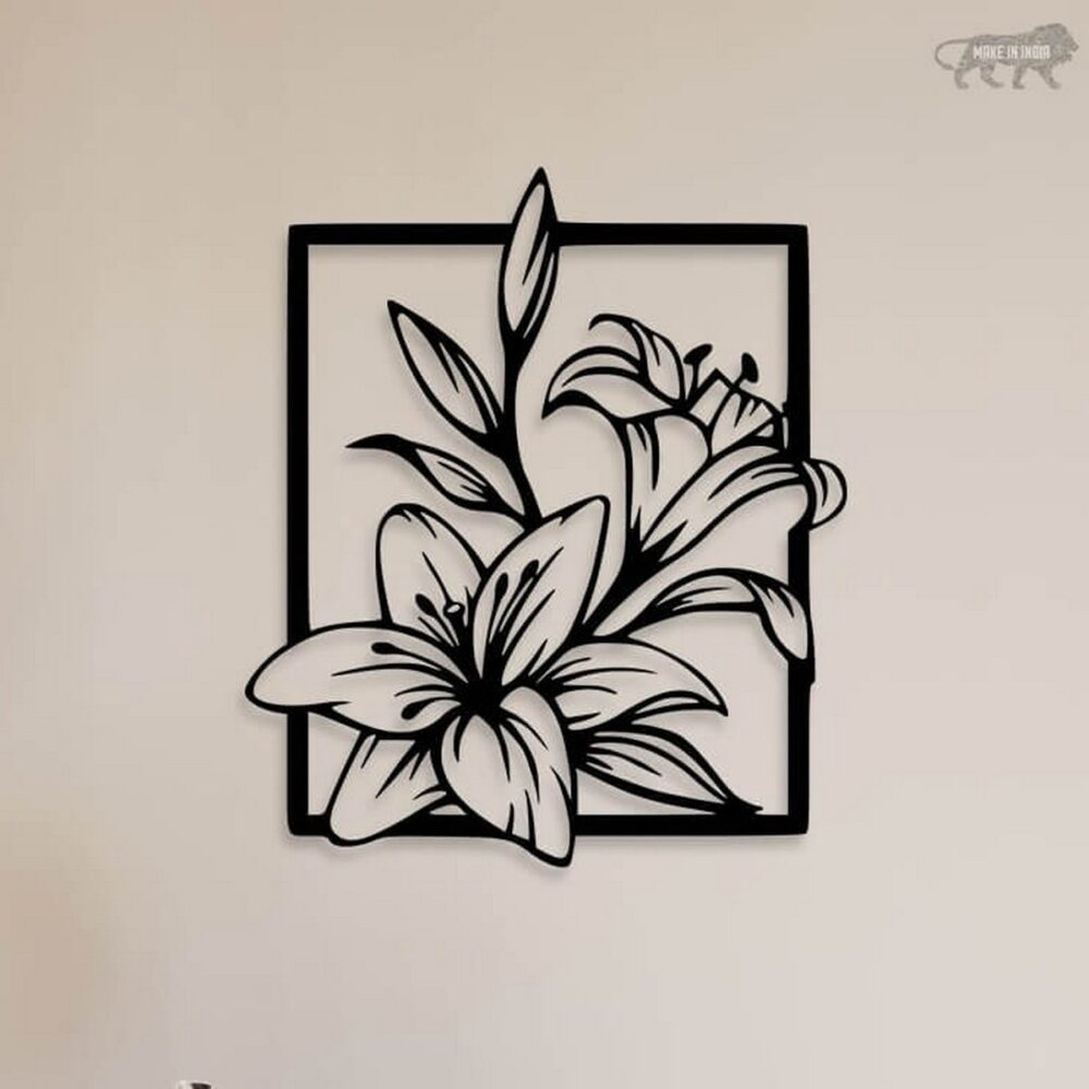 Flower Wall Clip Art Metal1 1
