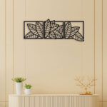 Green Leaf Metal Wall Art