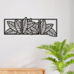 Green Leaf Metal Wall Art3