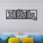 Green Leaf Metal Wall Art4