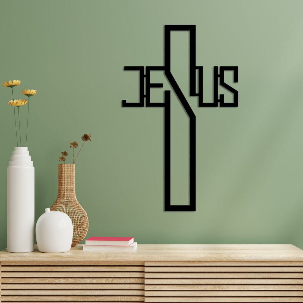 Jesus Cross Metal Wall Art3
