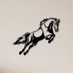 Jumping Horse Metal Wall Art1