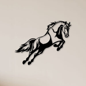 Jumping Horse Metal Wall Art1