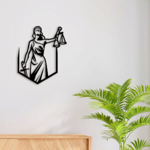 Justice Metal Wall Art3