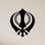 Khanda Sikh Symbol Metal Wall Art1