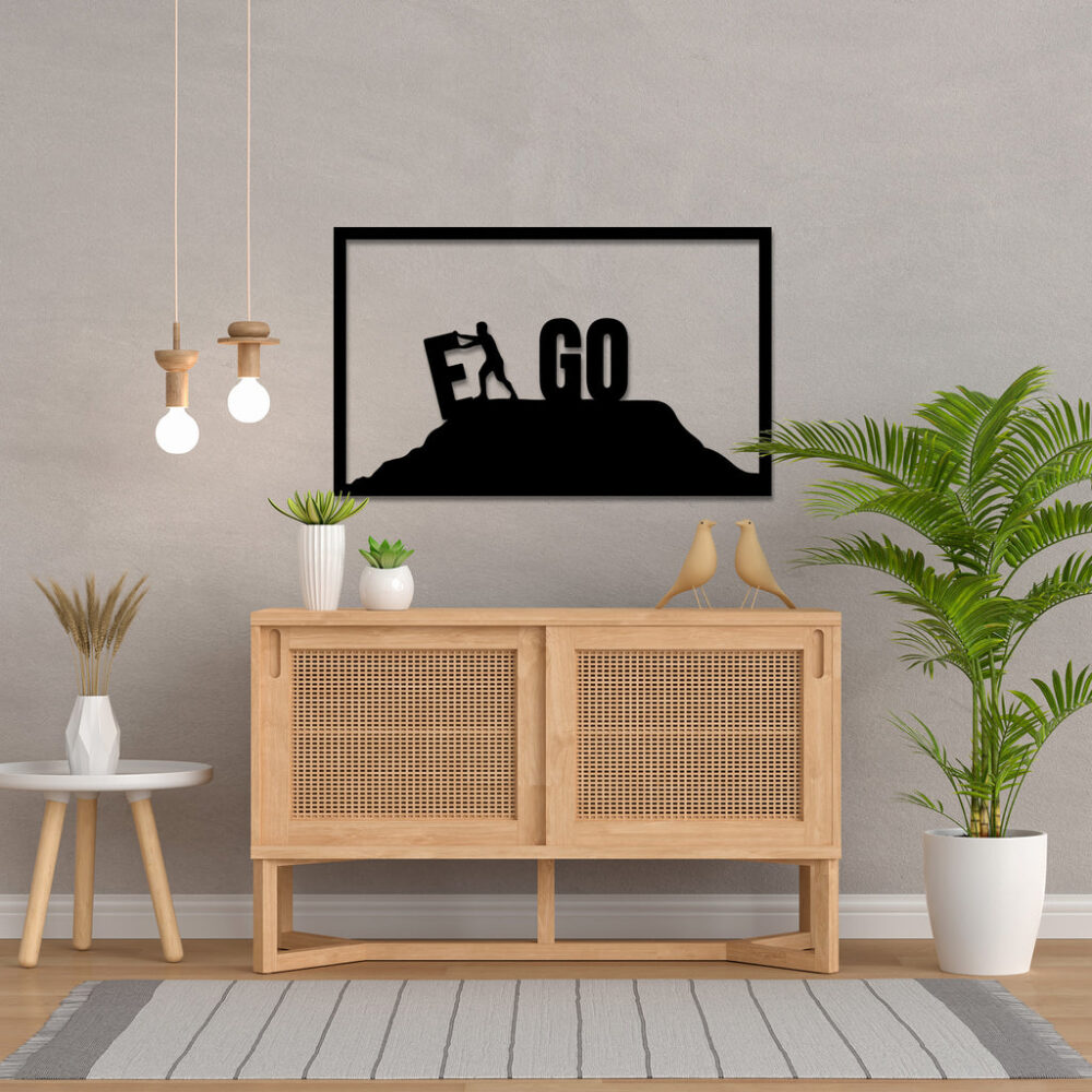 Let GO Your EGO Metal Wall Art