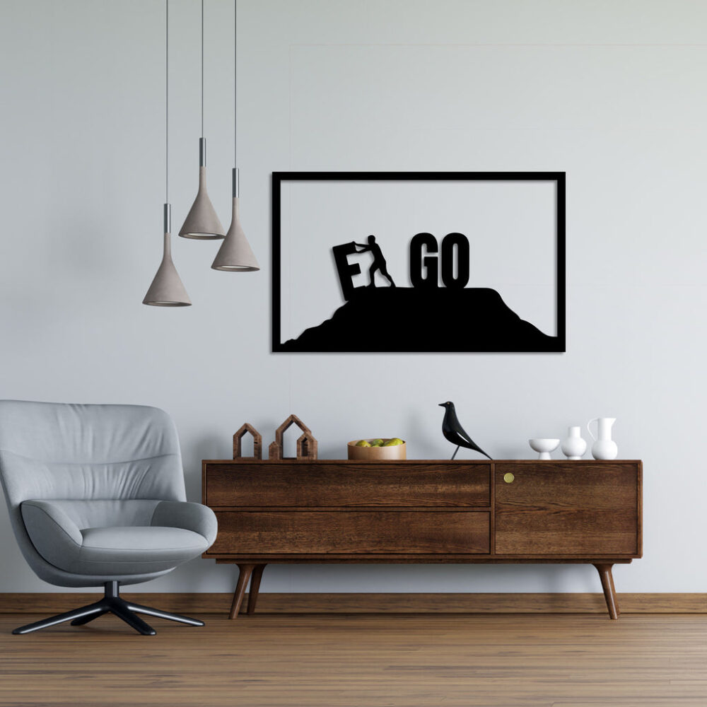 Let GO Your EGO Metal Wall Art1