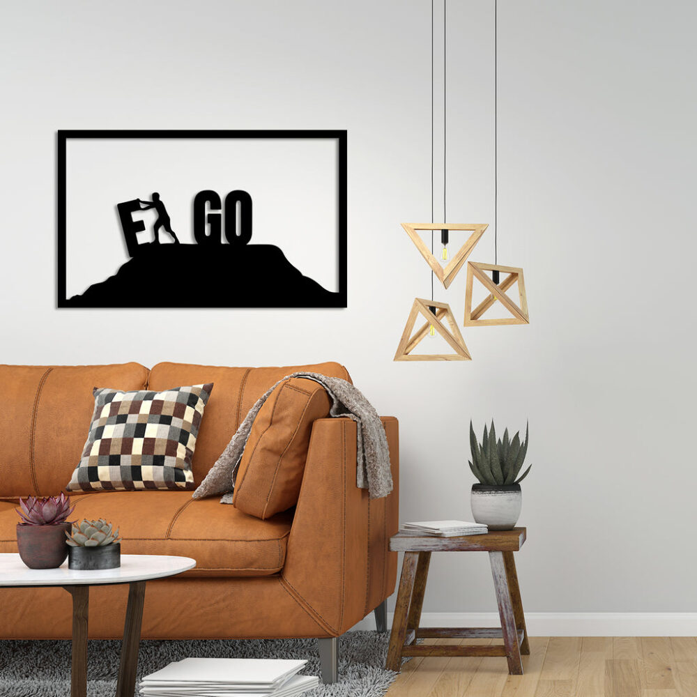 Let GO Your EGO Metal Wall Art2