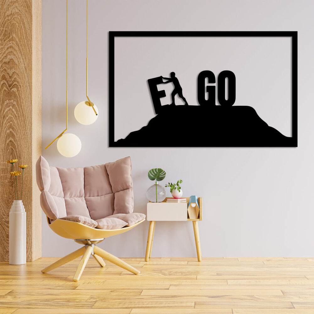 Let GO Your EGO Metal Wall Art5